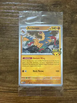 Exclusive Pokemon Chicago Field Museum Fossil Exhibit ArcheopsPromo Card SEALED - Image 1