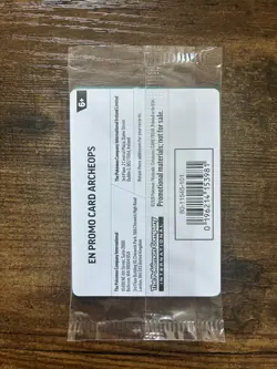 Exclusive Pokemon Chicago Field Museum Fossil Exhibit ArcheopsPromo Card SEALED - Image 2