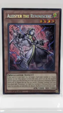 Yugioh Aleister the Reminiscent CHIM-EN015 Chaos Impact Secret Rare Holo 1st - Image 1