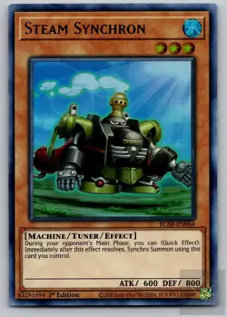 Steam Synchron BLAR-EN064 Ultra Rare Battles of Legend: Armageddon Yu-Gi-Oh NM - Image 1