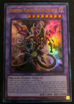 Yugioh - Starving Venom Fusion Dragon - Ultra - 1st - LEDD-ENC25 - NM - Image 1