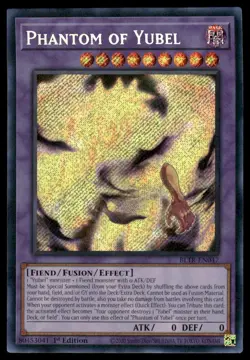 Yu-Gi-Oh Battles of Legend Phantom of Yubel BLTREN047 Secret Rare 2020 1st Ed NM - Image 1