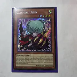 Yugioh Secret Rare #BLGG-EN004 Vampire Lord - Image 1