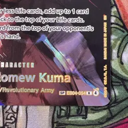 One Piece TCG Bartholomew Kuma EB04-054 Special Parallel (SP) English - Image 4