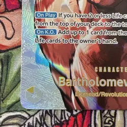 One Piece TCG Bartholomew Kuma EB04-054 Special Parallel (SP) English - Image 5