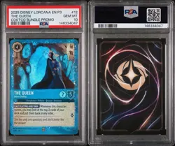 2025 DISNEY LORCANA EN P3-PROMO #12 THE QUEEN - MIRROR SEEKER PSA 10 - COSTCO - Image 3