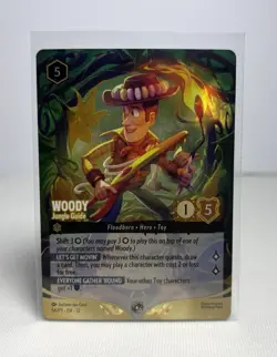 Disney Lorcana FOIL Woody Jungle Guide CHAMPION Wilds Set Champ Promo 54/P3 NM/M - Image 1