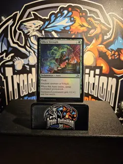 MTG Aetherdrift Foil Silken Strength Common 0180 Foil - Image 1