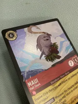 COLD FOIL MAUI HALF SHARK Azurite Sea 124/204 LEGENDARY Disney TCG Lorcana - Image 2