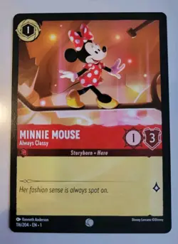 Disney Lorcana TCG The First Chapter: Minnie Mouse (116/204) - Common - NM - Image 1