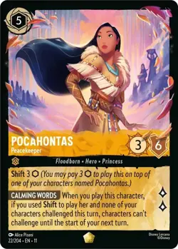 Pocahontas - Peacekeeper 22/204 Winterspell Non-Foil Disney Lorcana - Image 1