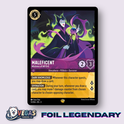 Maleficent Mistress of All Evil 51/204 Foil Legendary Inklands LP Disney Lorcana - Image 1