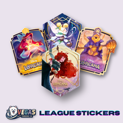 Disney Lorcana League Promo Stickers - You Pick (Merida, Ariel, Tinker, Pooh) - Image 4