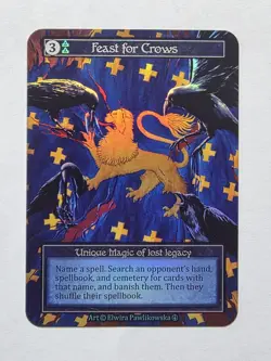 Feast for Crows Foil Sorcery Contested Realm Arthurian Legends Unique Card TCG - Image 1