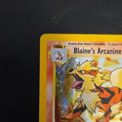 Pokemon TCG Blaine's Arcanine Gym Challenge 1 Holo Unlimited Rare Card - Image 3
