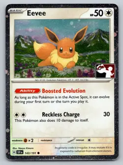 Eevee Holo Common Prize Pack Series Cards 143/191 NM C4 - Image 1