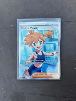 Pokemon TCG Misty’s Vitality Pitch Black Trainer Card 111/084 - Image 1