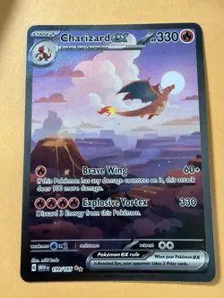 Charizard EX 151 Special Illustration Rare Alternate Art 199/165 LP - Image 1