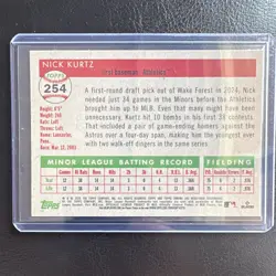 Topps Chrome Update Series 2025 Nick Kurtz Athletics RC Base #USC178 - Image 2