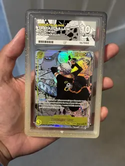 Trafalgar Law OP10-119 Secret Rare Manga - Ace 10 GEM MINT PERFECT - Image 1