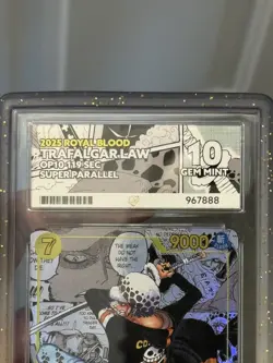 Trafalgar Law OP10-119 Secret Rare Manga - Ace 10 GEM MINT PERFECT - Image 3