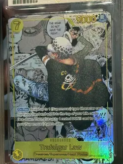 Trafalgar Law OP10-119 Secret Rare Manga - Ace 10 GEM MINT PERFECT - Image 4