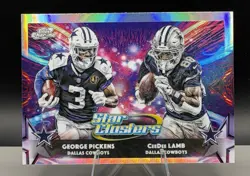 2025 Topps Cosmic Chrome George Pickens CeeDee Lamb Star Clusters - Image 1