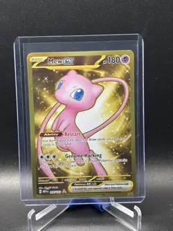 Mew ex 205/165 SV 151 Hyper Rare Full Art Gold Pokemon - Image 1