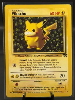 Pokemon Cards: Wizards Black Star Promo: Pikachu 1 - RARE - Image 2