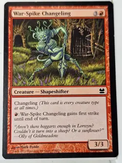 War-Spike Changeling - Modern Masters - Magic the Gathering MTG Nice! - Image 1