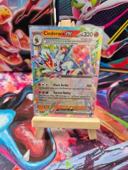 Cinderace EX 028/142 - Stellar Crown - Pokemon Card - Near Mint - Image 1