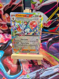 Cinderace EX 028/142 - Stellar Crown - Pokemon Card - Near Mint - Image 2