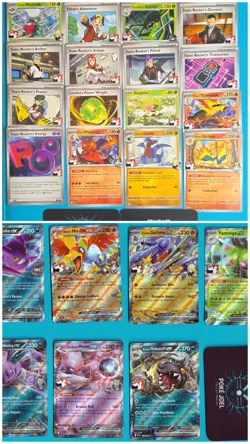 All Series 8 Destined Rivals Play Stamp prize full set of DRI EX Cards All 27 - Image 1