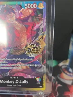 Monkey.D.Luffy Rainbow Leader- 3rd Anniversary Tournament Card (3 Brothers Pack) - Image 2
