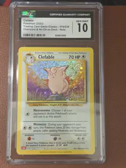 CGC 10 Pokemon TCG Clefable 014/034 Trading Card Game Classic Holo Eng 2023 - Image 1