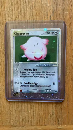 Pokemon Card TCG Chansey ex EX Ruby & Sapphire 96/109 Ultra Rare Holo- LP/NM. - Image 1