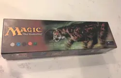 MTG Magic the Gathering Vintage Multiverse Card Storage Box King Cheetah - Image 1