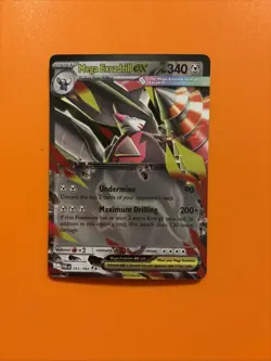 Mega Excadrill ex 065/084 Pitch Black English Unreleased Pokemon Card NM/M - Image 1
