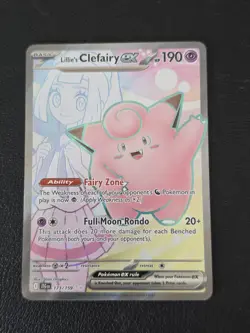 Lillie's Clefairy ex Pokemon TCG Sv09: Journey Together 173/159 Ultra Rare NM - Image 1
