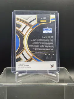 2024 Panini Select WWE - Premier Level LA Knight #170 TRUE GOLD Prizm /10 - Image 2