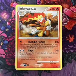 Pokemon Platinum Edition Rare Card - Infernape 31/127 - Image 1