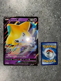 Pokemon TCG Cards Jirachi V SWSH299 Black Star Promo JUMBO / OVERSIZE - Image 2