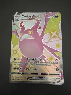 Pokemon Card Crobat VMAX SWSH099 Sword & Shield Jumbo Promo NM - Image 1