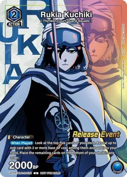 • Rukia Kuchiki • UEPR/BLC-2-032 Release Event Full Art Promo Union Arena NM - Image 1