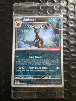 Pokemon TCG Obsidian Flames Umbreon 130/197 GameStop Stamped Promo Sealed - Image 1