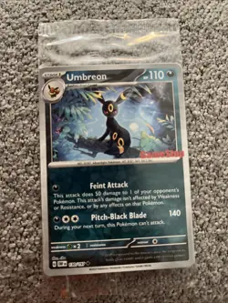 (SEALED) Umbreon 130/197 GameStop Stamped Promo - Pokemon TCG Obsidian Flames - Image 1