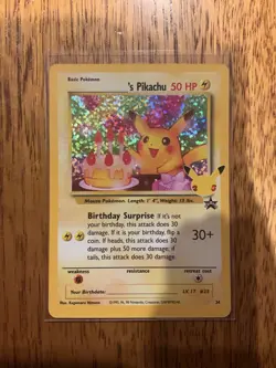 Pokemon TCG Birthday Pikachu 25th Celebrations Classic Collection NM/M - Image 1