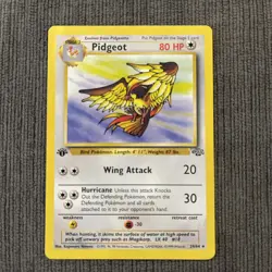 Pokemon TCG Pidgeot Jungle Card 24/64 Regular 1st Edition Rare LP - Image 1