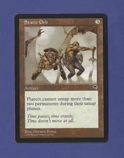 1997 Magic the Gathering - Static Orb - Tempest MTG - Image 1
