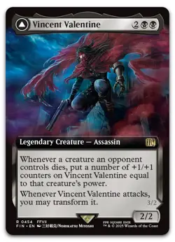 Vincent Valentine (Extended Art) #454 (NM) Final Fantasy FIN Magic MTG - Image 1